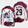 men avalanche nathan mackinnon away 2022 central division champions white jersey