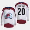 men avalanche ross colton primegreen away authentic pro white jersey