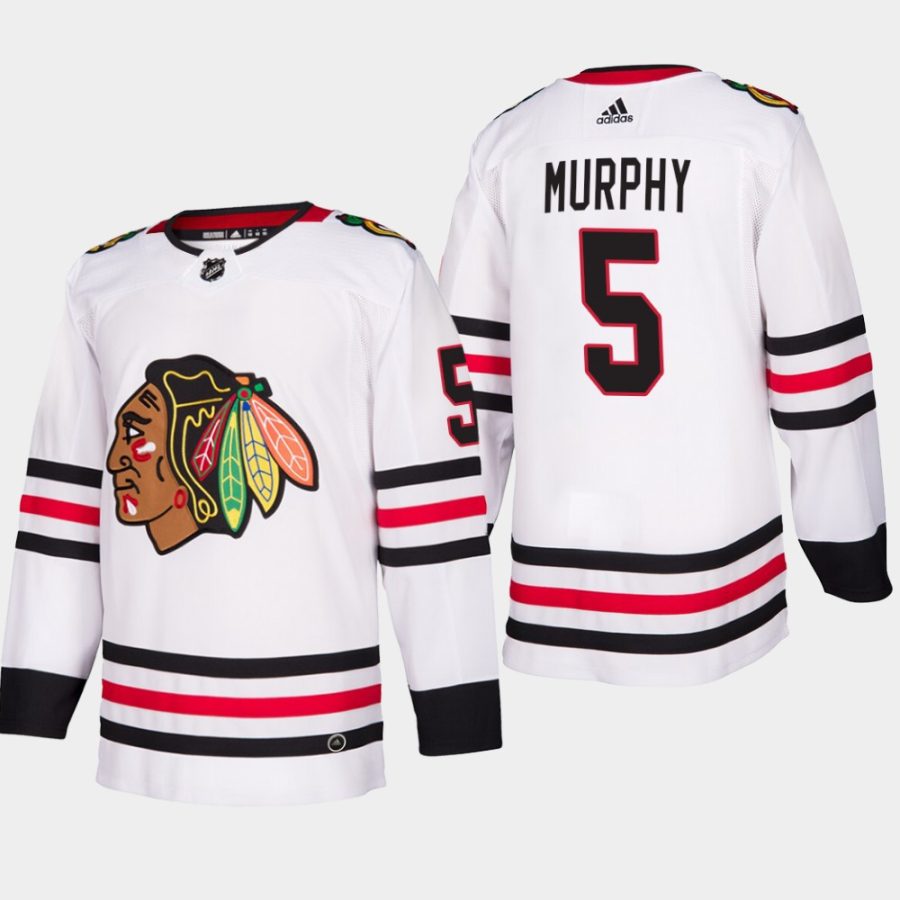 men blackhawks connor murphy 2019 20 season away jersey white