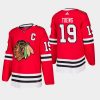 men blackhawks jonathan toews 2019 20 season home jersey red