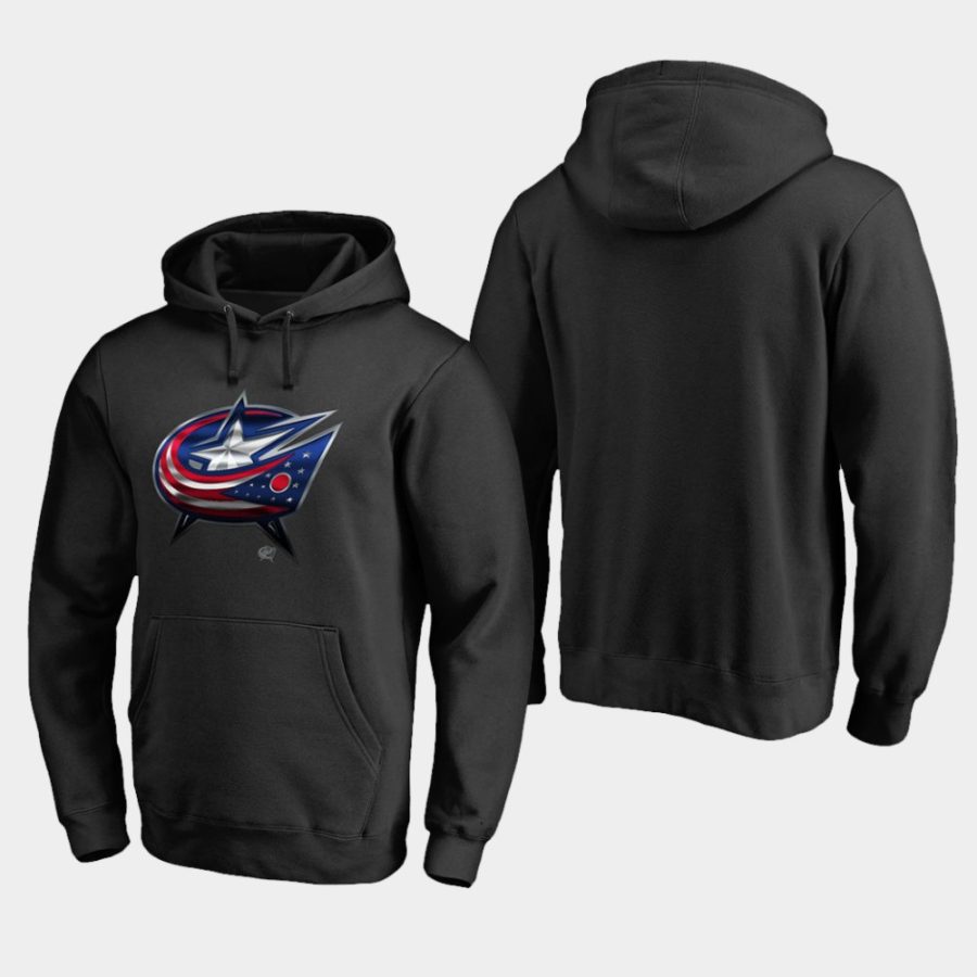 men blue jackets black midnight mascot primary hoodie