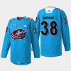 men blue jackets boone jenner warmup kids takeover blue jersey