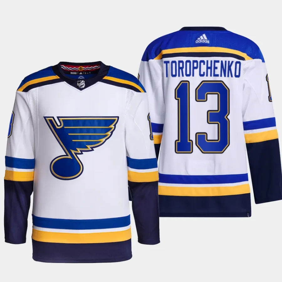 men blues alexey toropchenko primegreen away authentic pro white jersey