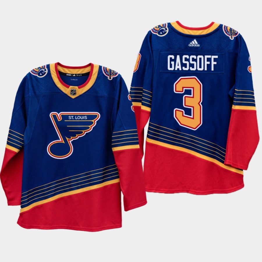 men blues bob gassoff 2019 20 season vintage 90s era jersey royal