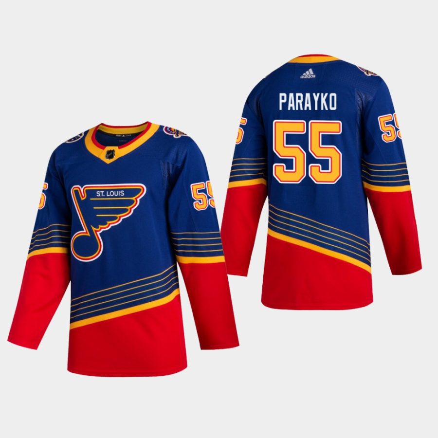 men blues colton parayko 2019 20 season retro jersey blue