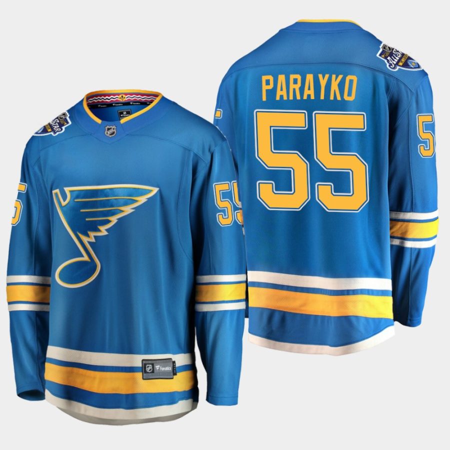 men blues colton parayko alternate 2020 all star patch fanatics jersey blue