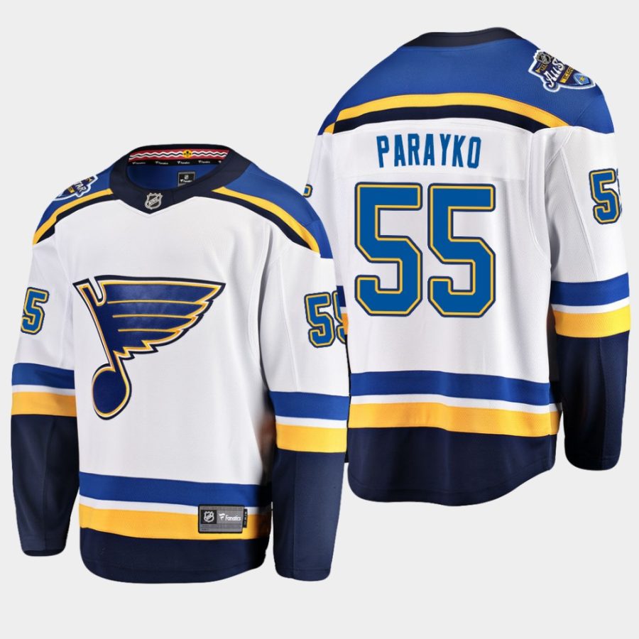 men blues colton parayko away 2020 all star patch fanatics jersey white