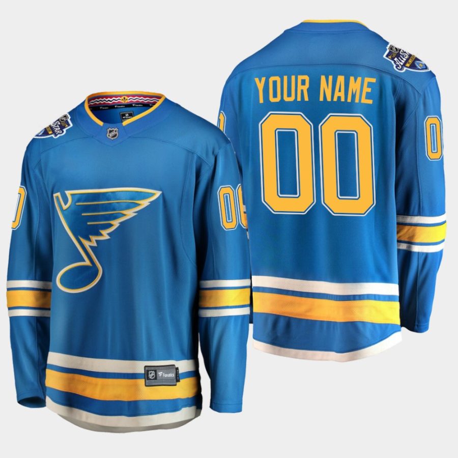 men blues custom alternate 2020 all star patch fanatics jersey blue