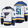 men blues dalibor dvorsky men 2023 nhl draft away breakaway player white jersey