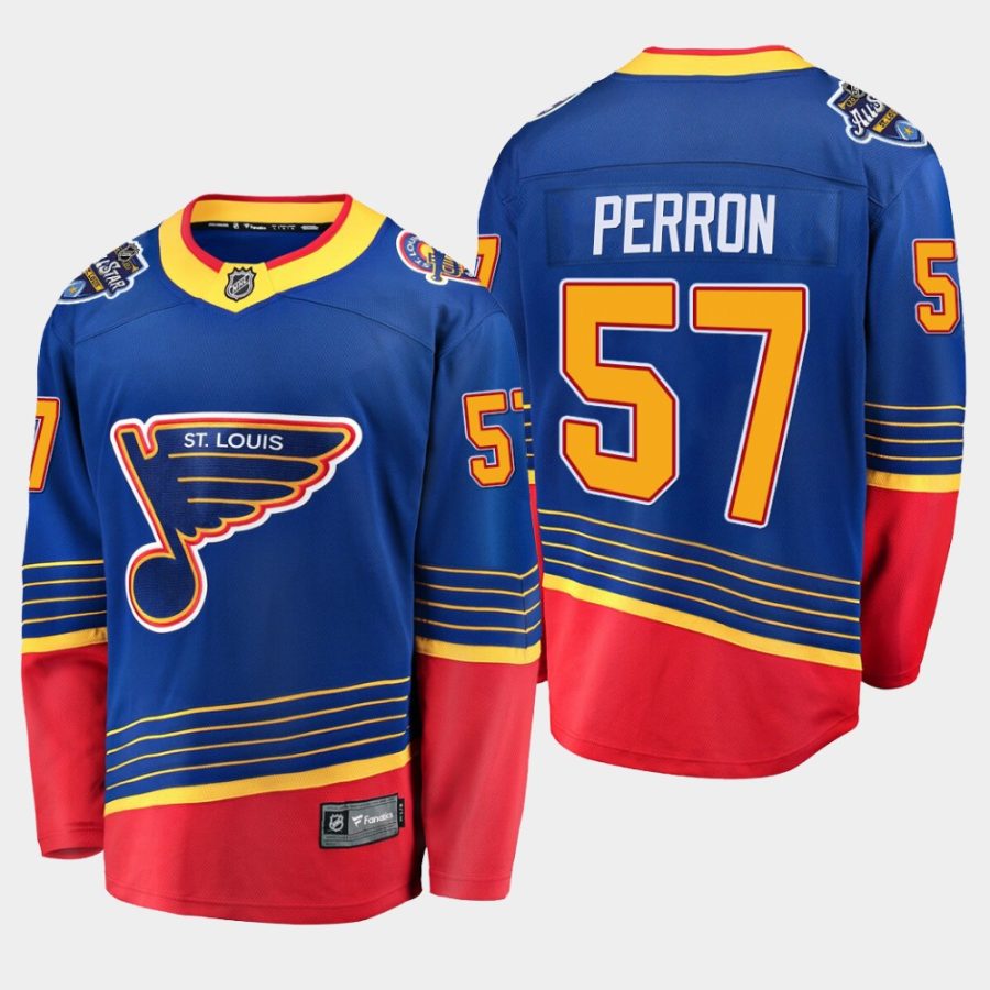 men blues david perron retro 2020 all star patch fanatics jersey blue