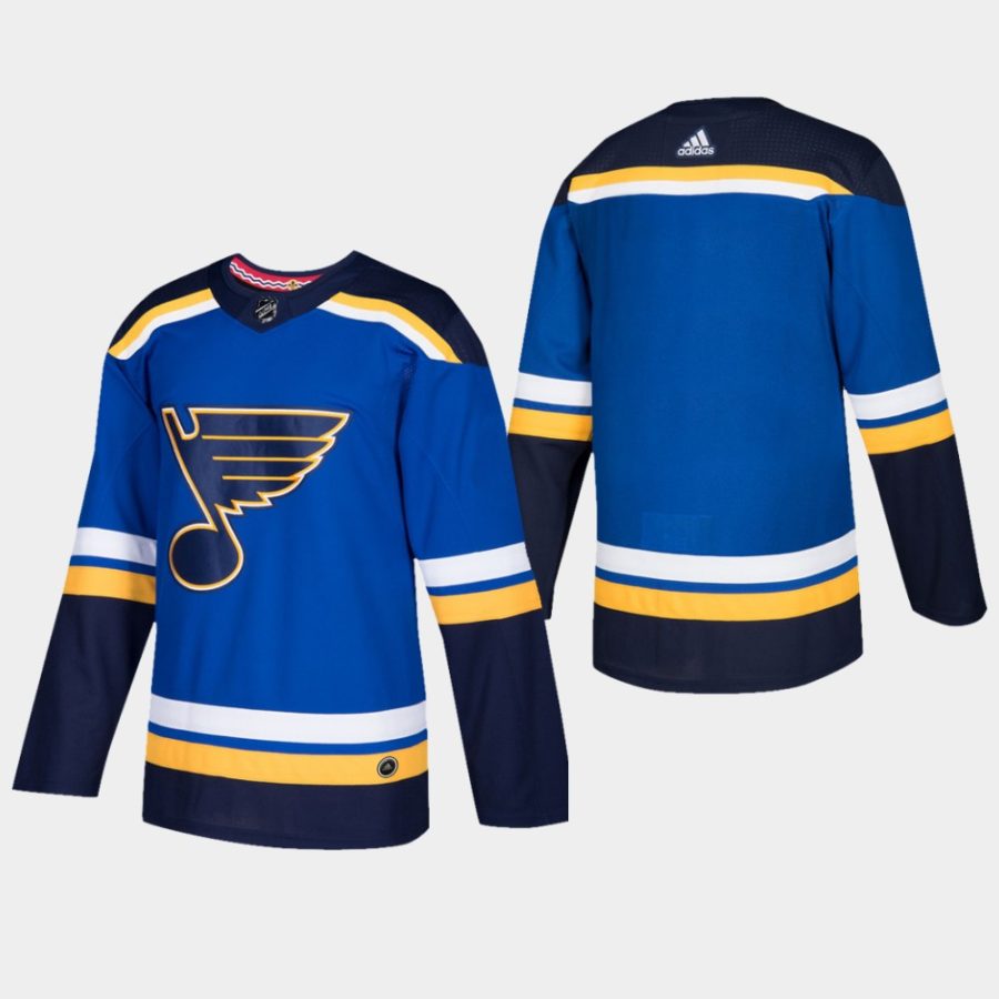 men blues home authentic blank jersey