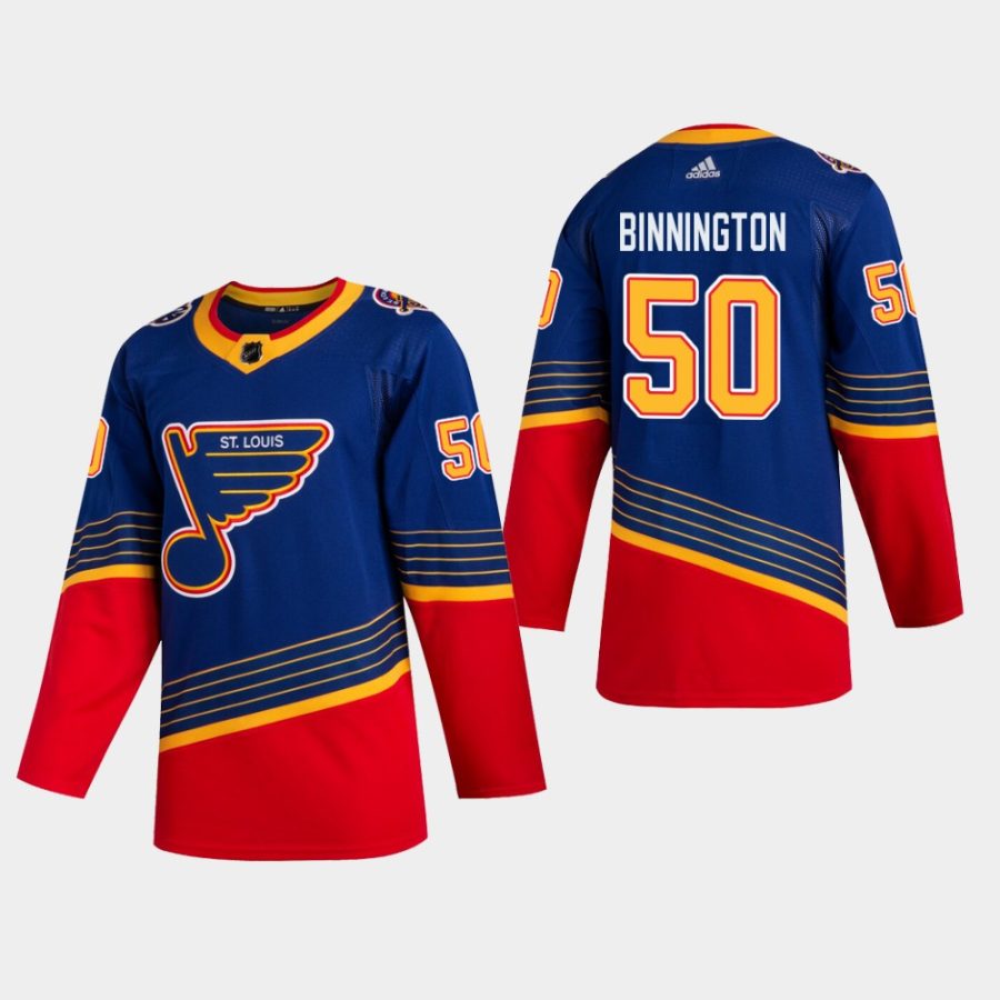 men blues jordan binnington 2019 20 season retro jersey blue