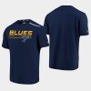 men blues navy authentic pro clutch t shirt