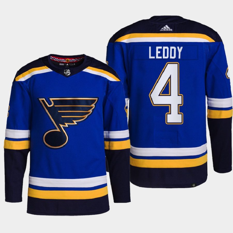 men blues nick leddy 2022 primegreen authentic pro home blue jersey