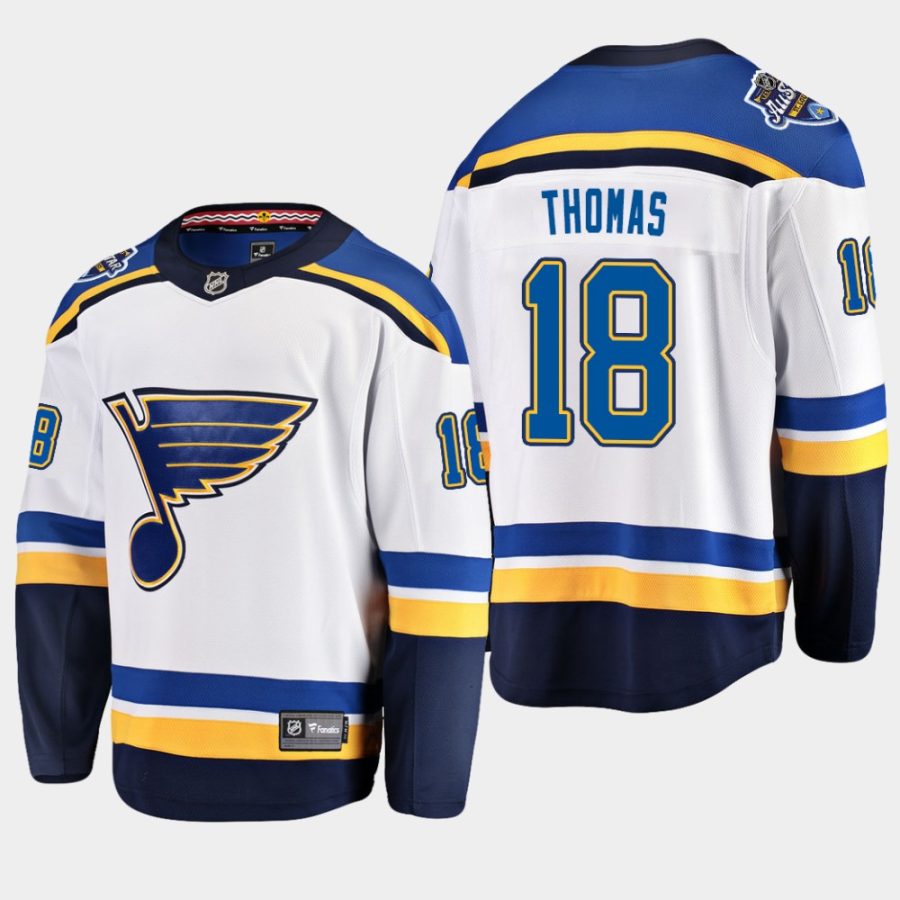 men blues robert thomas away 2020 all star patch fanatics jersey white