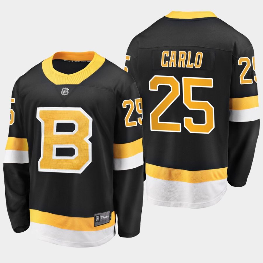 men bruins brandon carlo 2019 20 season alternate premier breakaway fanatics jersey black