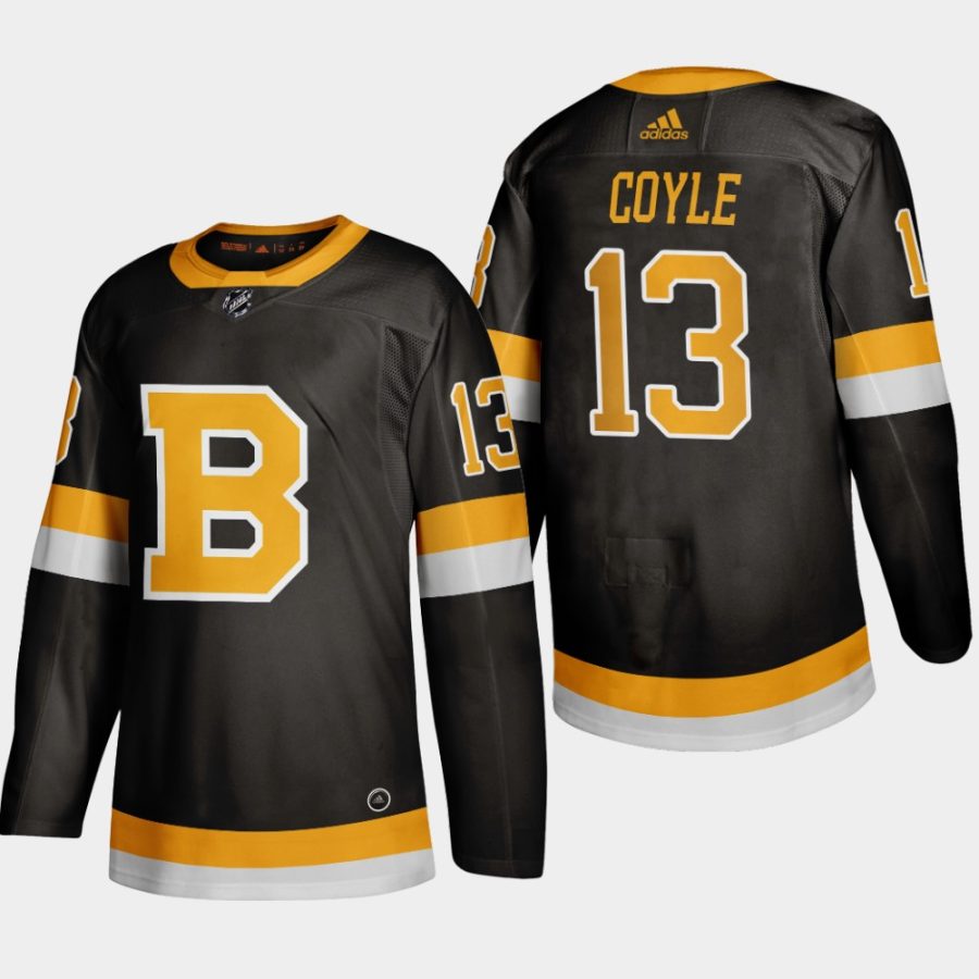 men bruins charlie coyle 2019 20 season alternate jersey black