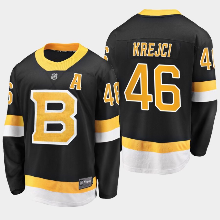 men bruins david krejci 2019 20 season alternate premier breakaway fanatics jersey black