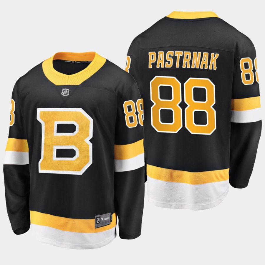 men bruins david pastrnak 2019 20 season alternate premier breakaway fanatics jersey black