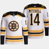 men bruins ian mitchell authentic pro away primegreen white jersey