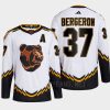 men bruins patrice bergeron 2022 authentic primegreen reverse retro 2.0 white jersey