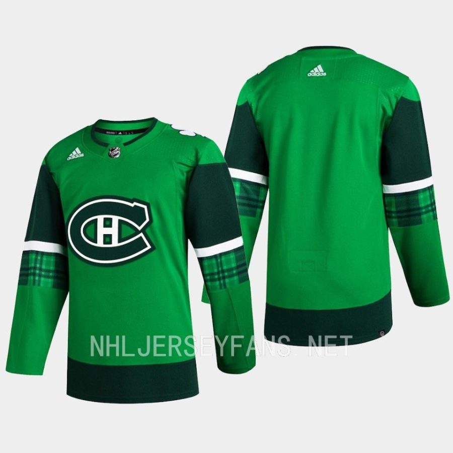 men canadiens 2023 st. patricks day primegreen authentic jersey green