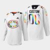 men canadiens custom de la fierte pride night 2023 white jersey