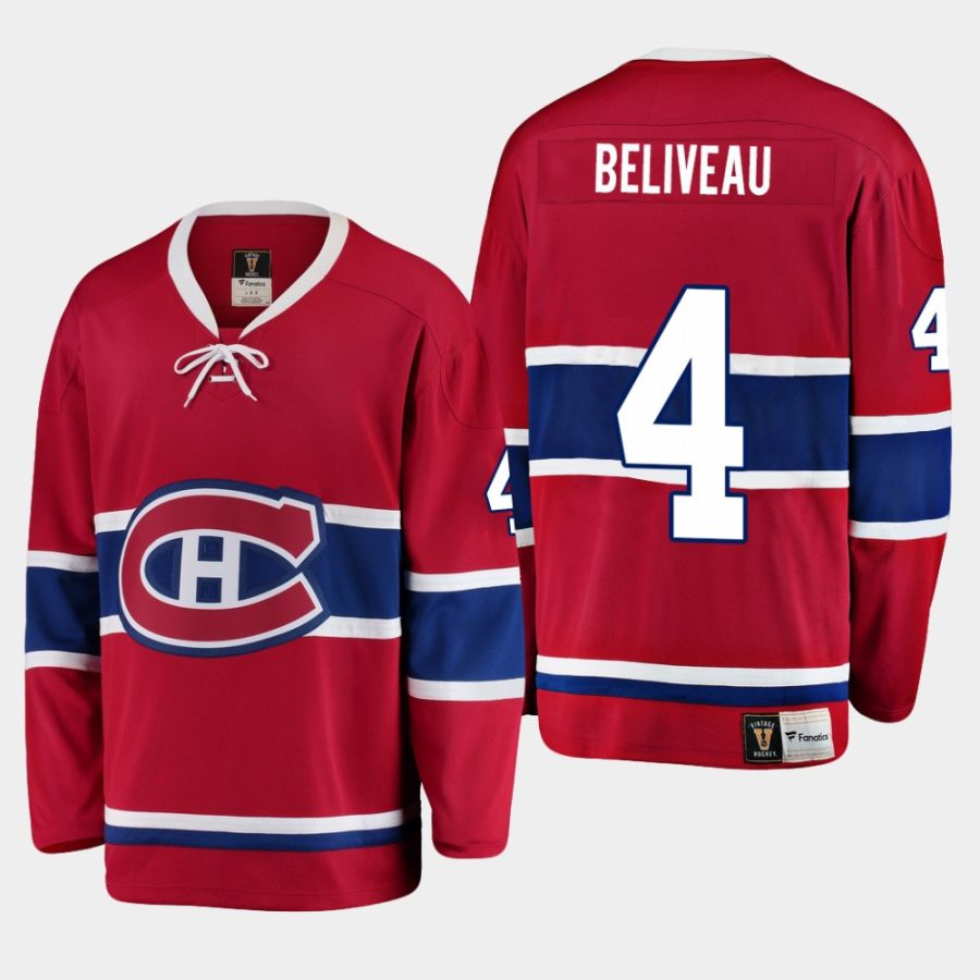 men canadiens jean beliveau heritage premier breakaway player jersey