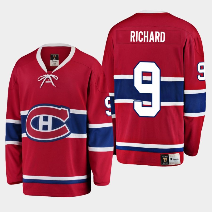 men canadiens maurice richard heritage premier breakaway player jersey