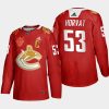 men canucks bo horvat 2021 chinese new year red jersey