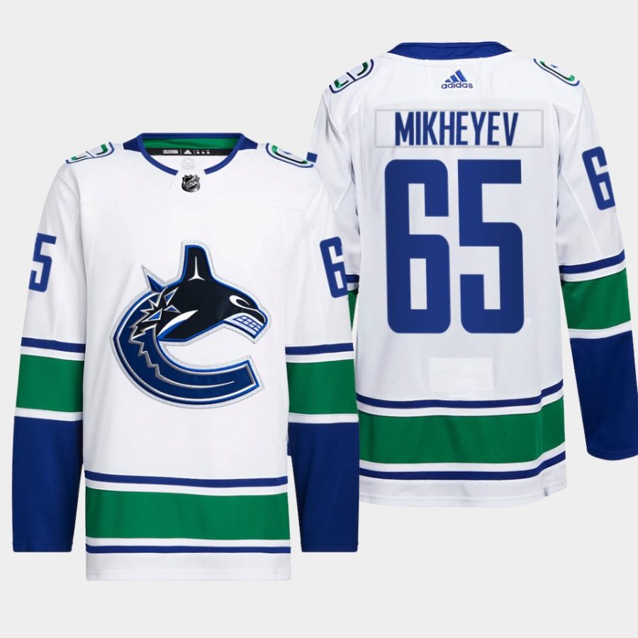 men canucks ilya mikheyev 2022 away primegreen authentic white jersey