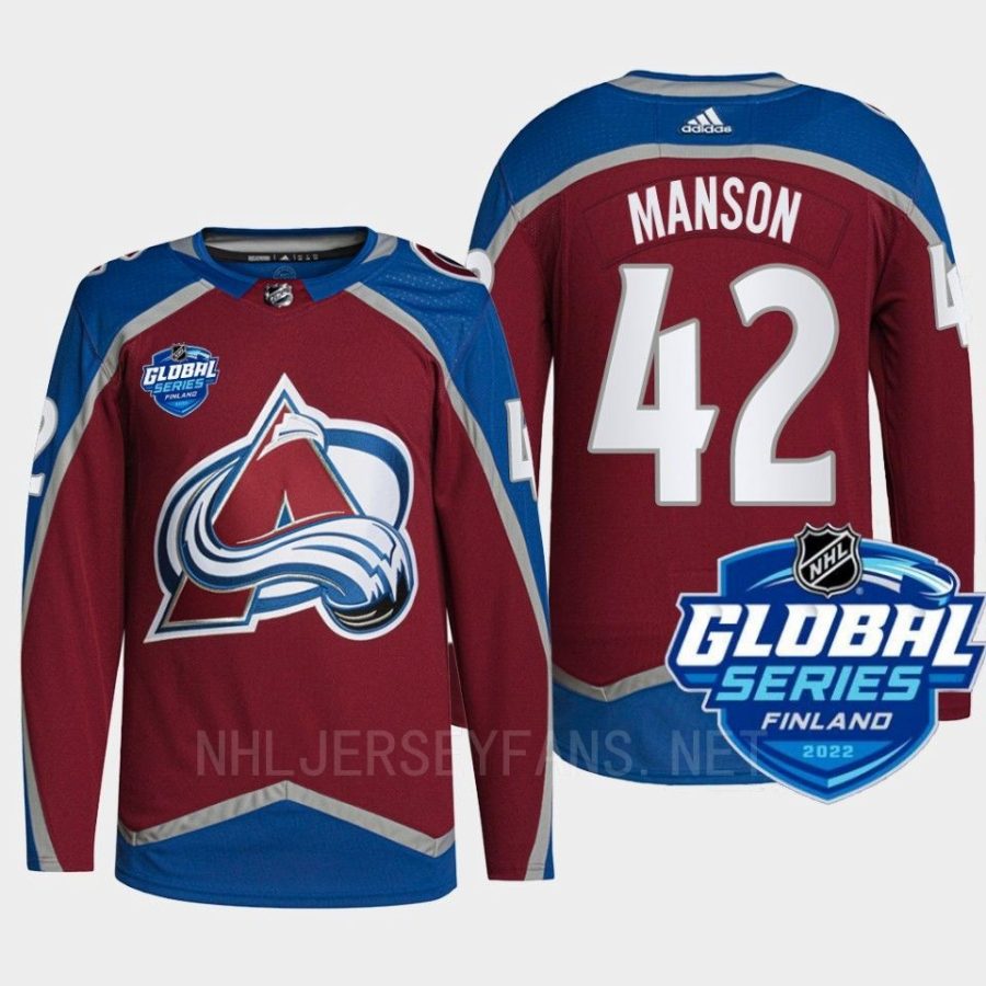 men canucks josh manson authentic 2022 nhl global series burgundy jersey