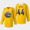 men canucks kyle burroughs 2022 warmup diwali night yellow jersey