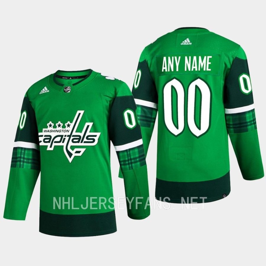 men capitals custom 2023 st. patricks day primegreen authentic jersey green