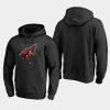 men coyotes black midnight mascot primary hoodie