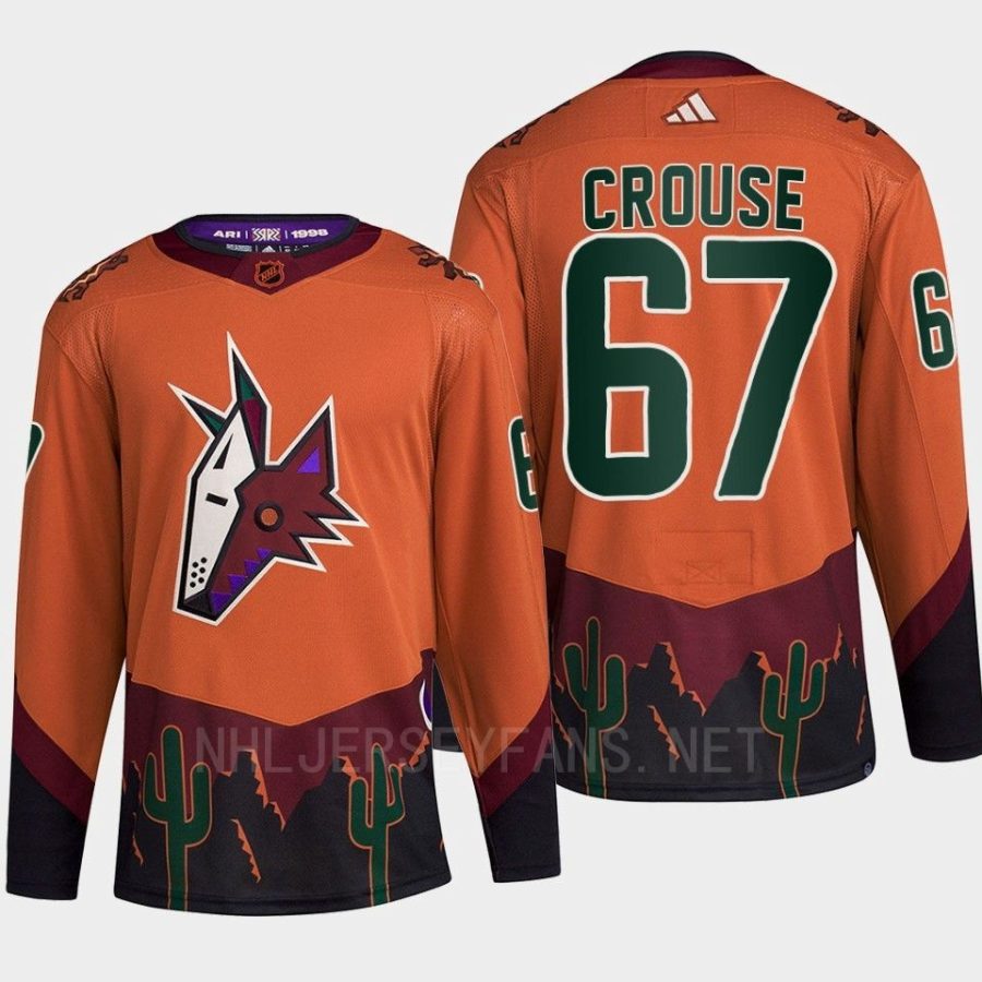 men coyotes lawson crouse 2022 authentic primegreen reverse retro 2.0 orange jersey