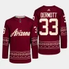 men coyotes travis dermott 2022 23 primegreen authentic alternate garnet jersey