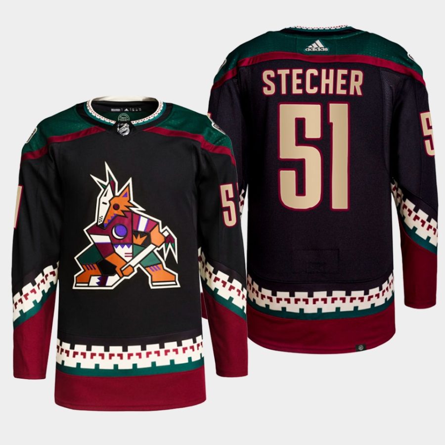 men coyotes troy stecher 2022 home primegreen authentic black jersey