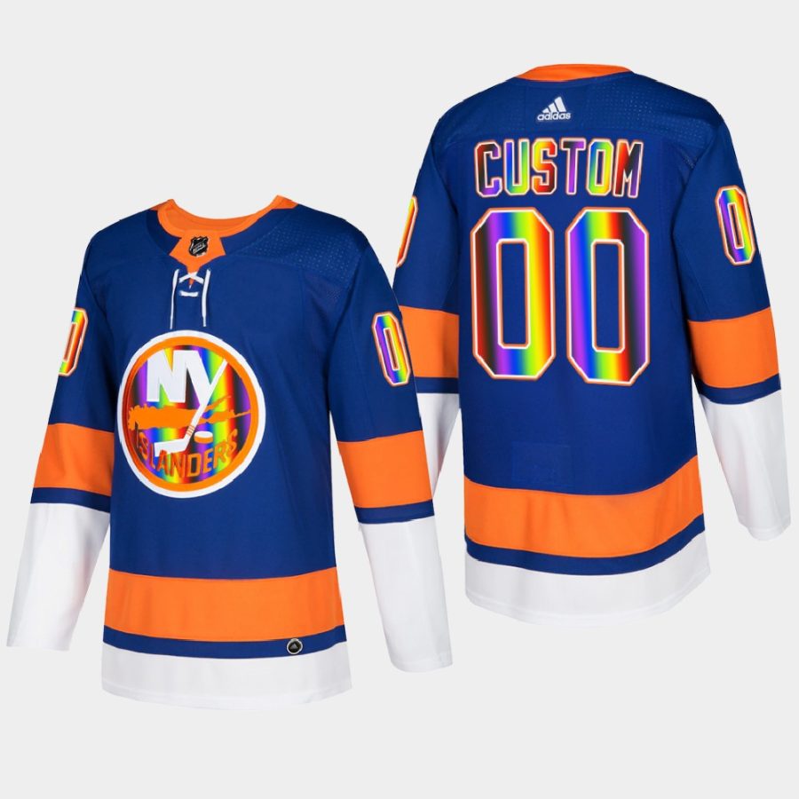 men custom islanders royal pride night 2022 hockeyisforeveryone jersey