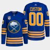 men custom sabres royal honor rick jeanneret patch authentic pro jersey