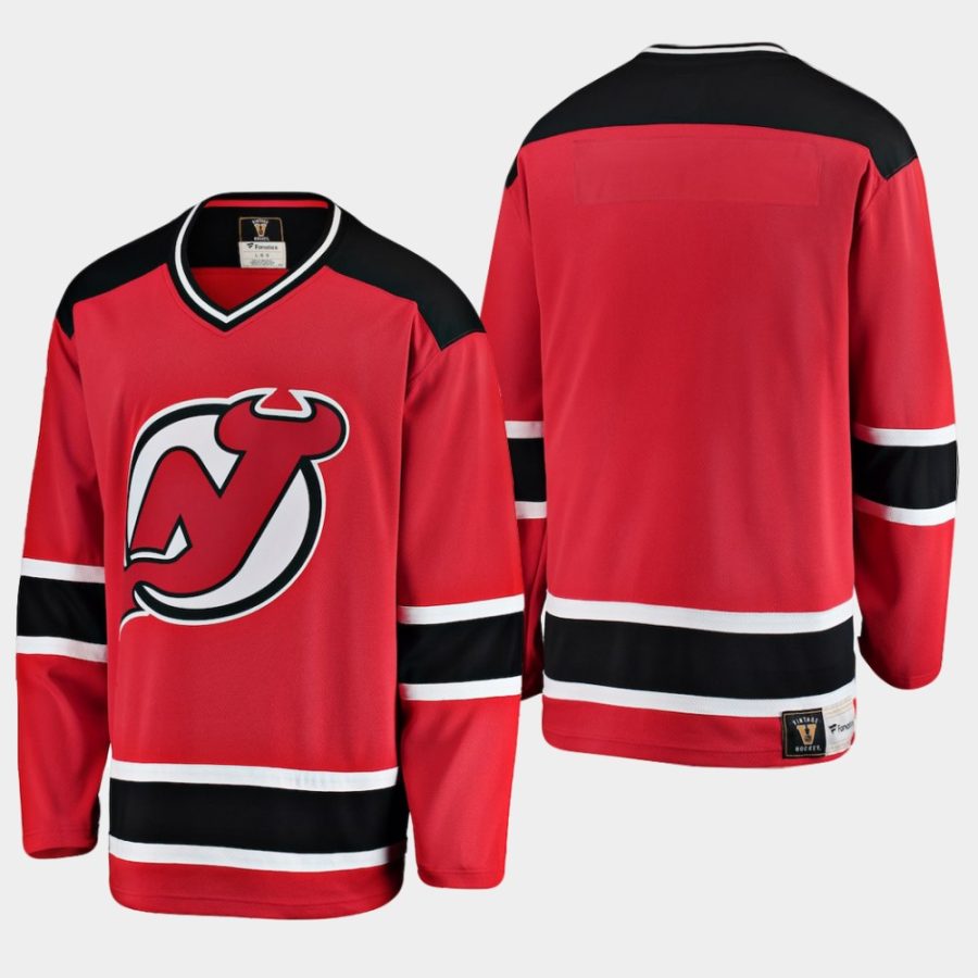 men devils heritage premier breakaway blank red jersey