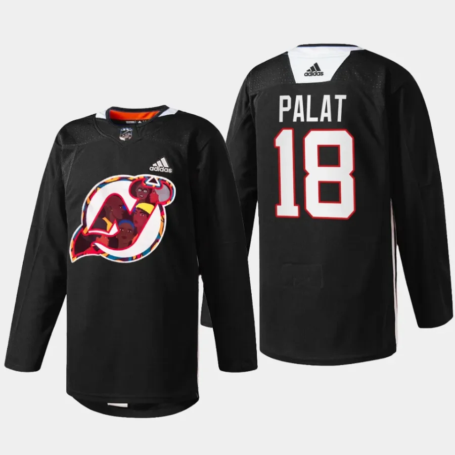 men devils ondrej palat specialty 2024 black history celebration black jersey