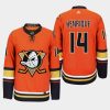 men ducks adam henrique 2019 20 season alternate jersey orange