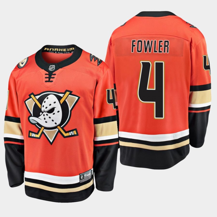 men ducks cam fowler 2019 20 season alternate premier breakaway fanatics jersey orange