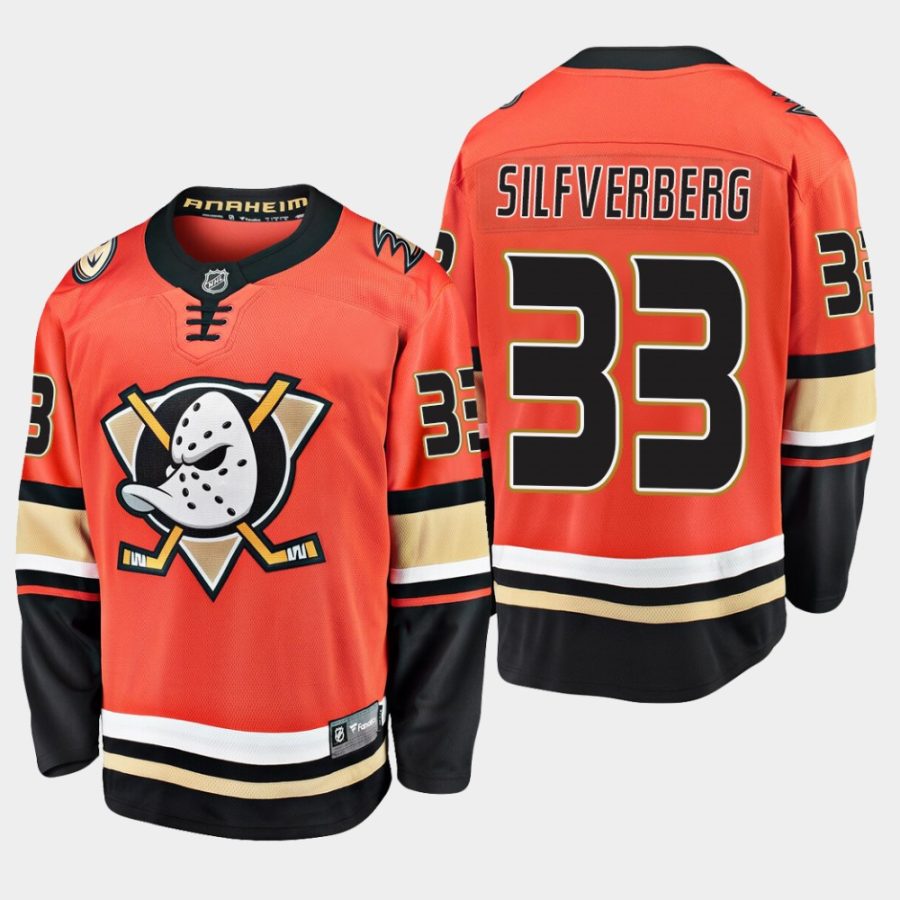 men ducks jakob silfverberg 2019 20 season alternate premier breakaway fanatics jersey orange