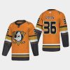 men ducks john gibson 2021 authentic alternate orange jersey