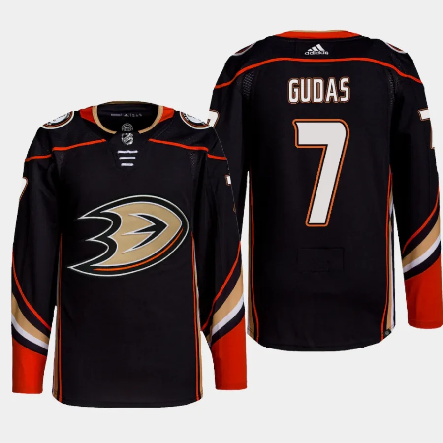 men ducks radko gudas authentic pro home primegreen black jersey