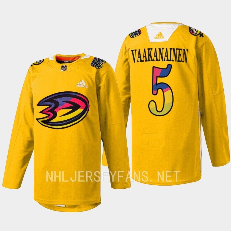 men ducks urho vaakanainen warmup women in sports night 2023 yellow jersey