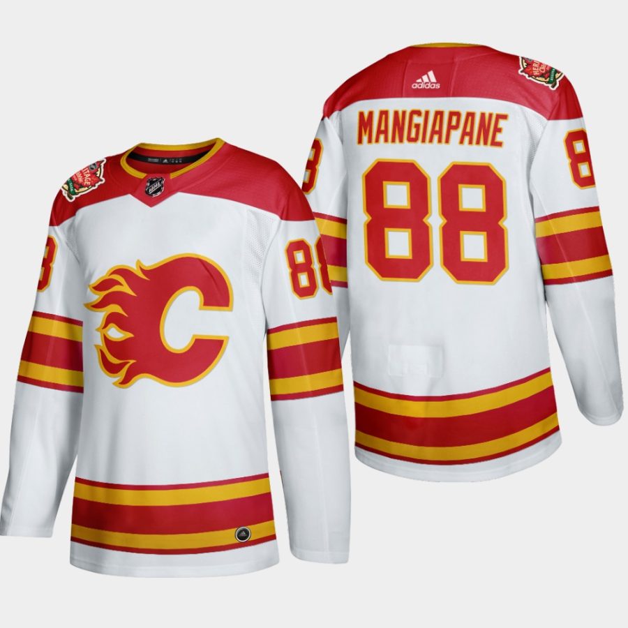 men flames andrew mangiapane 2019 heritage classic authentic jersey