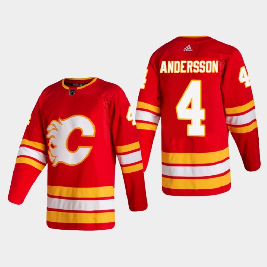 men flames rasmus andersson 2020 21 authentic home red jersey